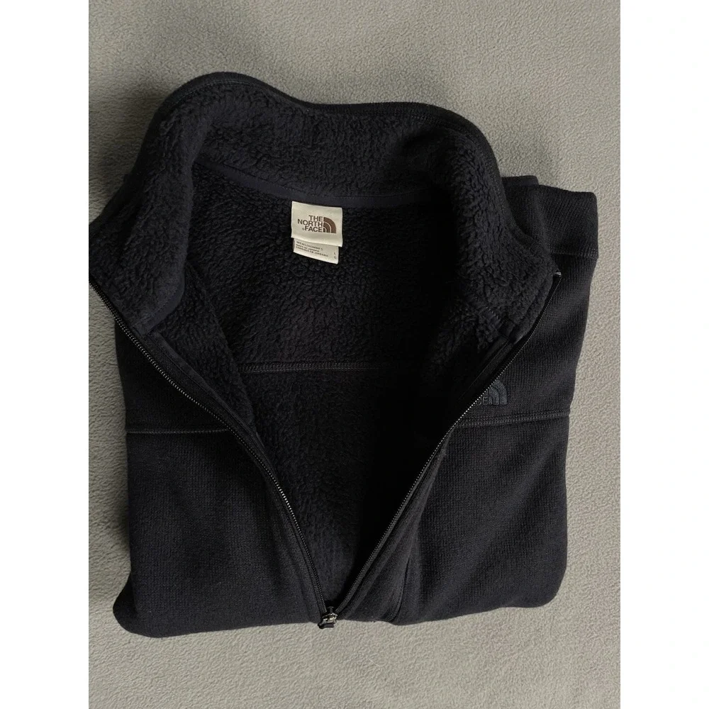 The North Face Fleece Large Gordon Lyons Full Zip Sweater Fleece Mens Black